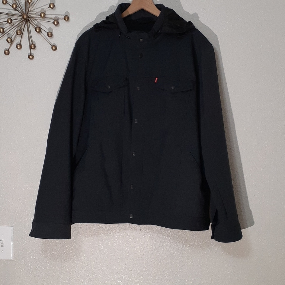 LEVI'S  GRET HOODED VARCETY JACKET  SIZE LARGE